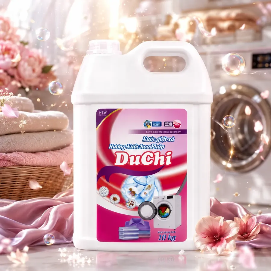 Nước giặt xả Duchi Hồng 10kg