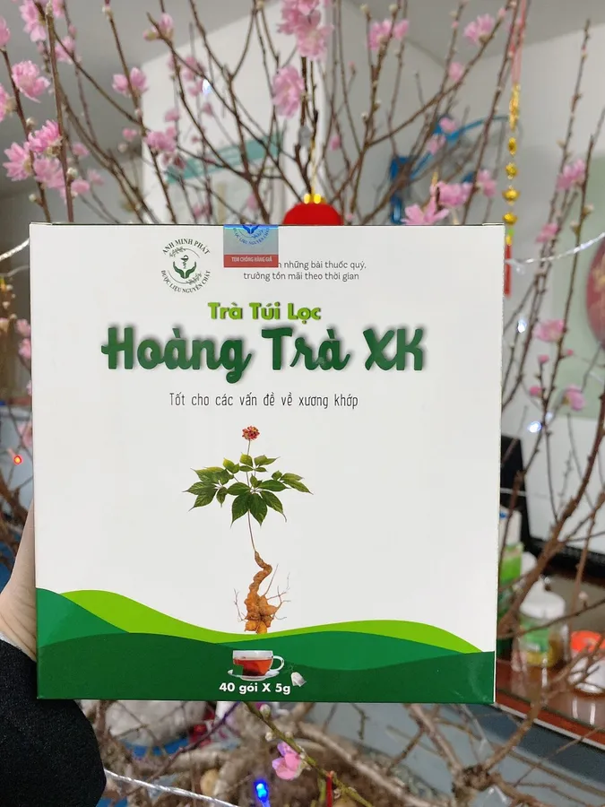 Hoàng Trà XK – Trà xương khớp (Hộp 40 túi lọc)