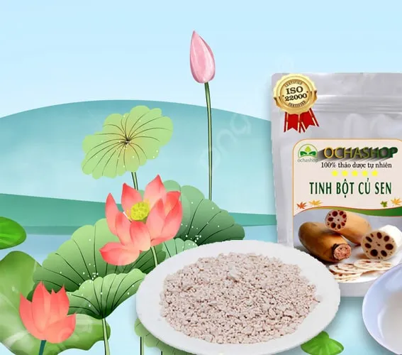 Tinh bột củ sen (500 gr)
