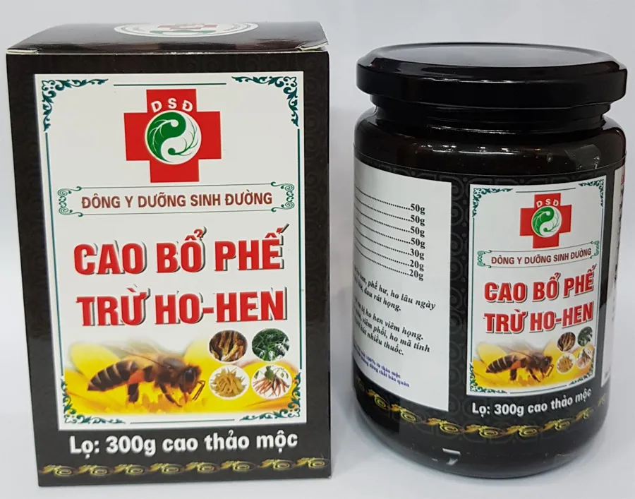 Cao bổ phế trừ ho hen