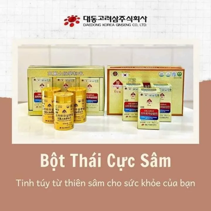 Bột Thái Cực Sâm – Korean Taekuk Insam Powder (100g x 3 lọ) – Daedong