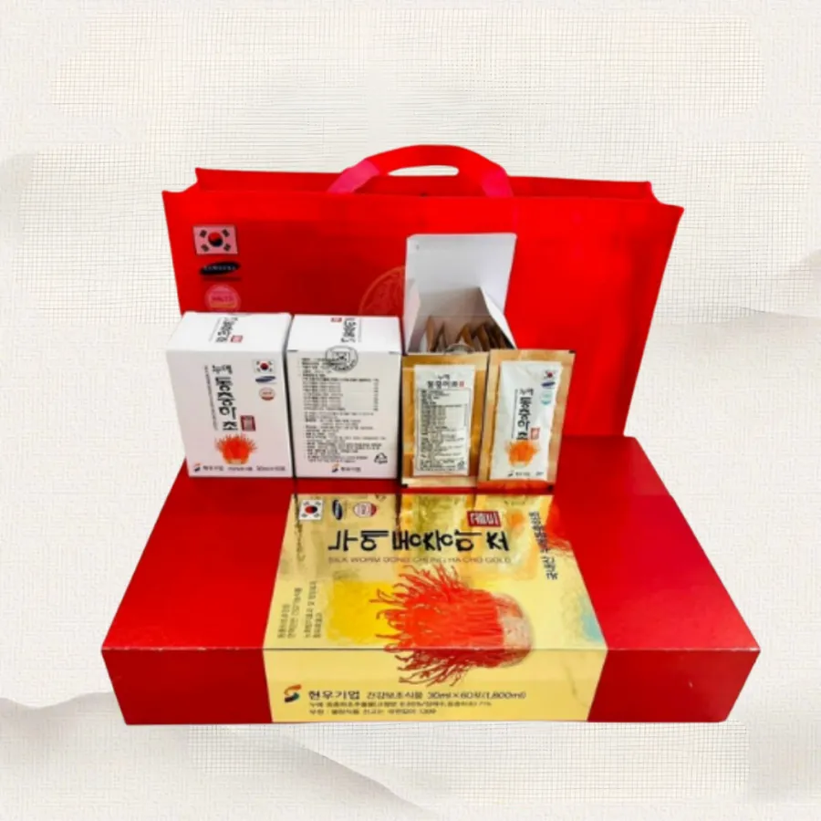 Đông trùng hạ thảo cao cấp hộp đỏ – hộp 60 gói