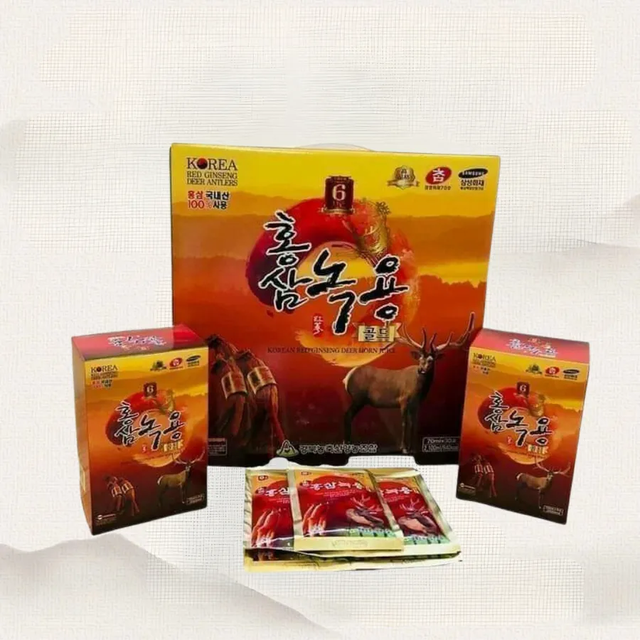 Nước sâm nhung hươu – Hộp 30 gói
