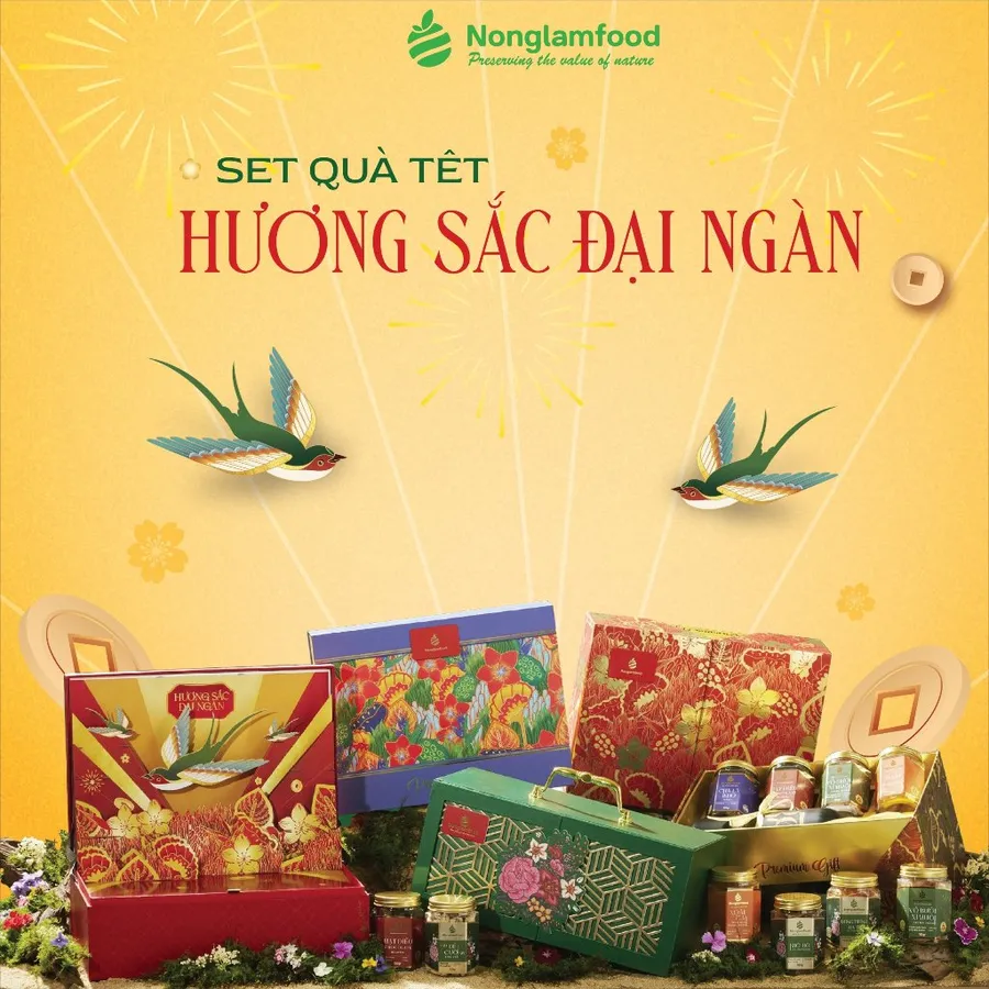 Set quà Xuân Giáp Thìn Nonglamfood | Quà tết cao cấp Xuân Giáp Thìn cho người thân, doanh nghiệp
