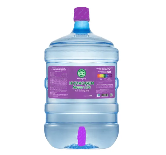 Nước Hydrogen Happy Life Giàu Ion Kiềm Sạch Bình Vòi 19 Lít