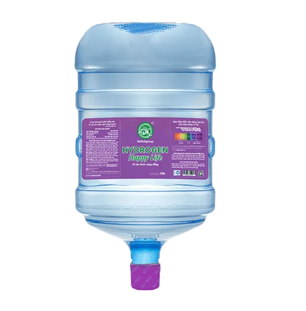 Nước Hydrogen Happy Life Giàu Ion Kiềm Sạch Bình 19 Lít