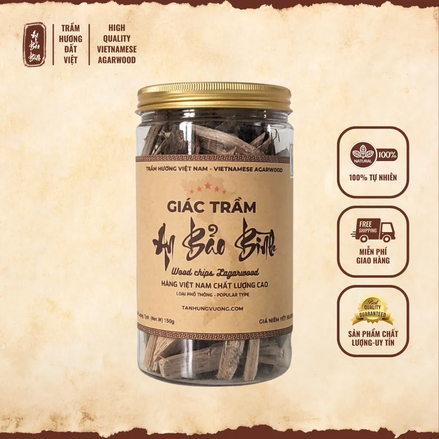 Giác trầm An Bảo Bình (150g) Phổ Thông – Trầm Hương Việt Nam
