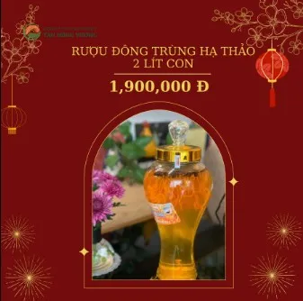Rượu Đông Trùng Hạ Thảo Viện Thảo Dược – 2lít