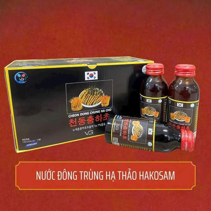 Nước Đông Trùng Hạ Thảo Cheon Dong Chung Ha Cho HaKoSam – Hộp 10 chai x 100ml